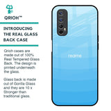 Wavy Blue Pattern Glass Case for Realme Narzo 20 Pro