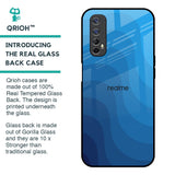 Blue Wave Abstract Glass Case for Realme Narzo 20 Pro