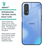 Vibrant Blue Texture Glass Case for Realme Narzo 20 Pro