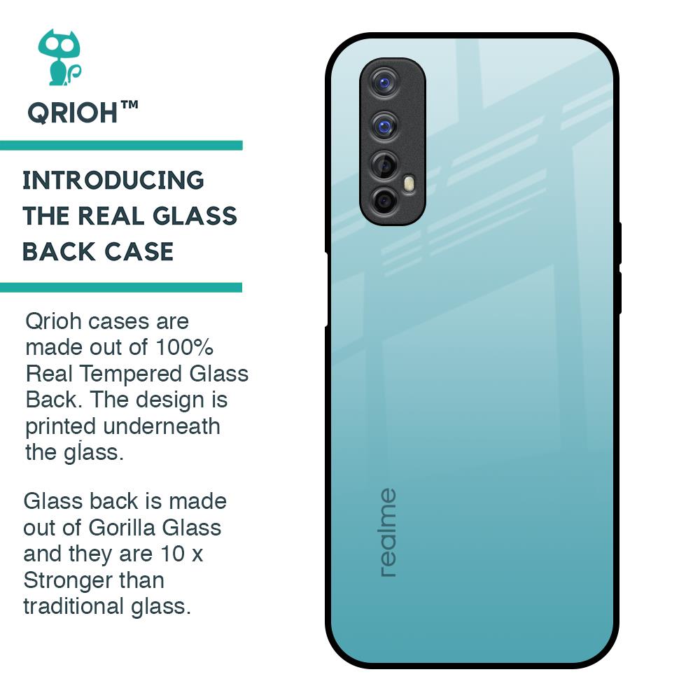 Arctic Blue Glass Case For Realme Narzo 20 Pro