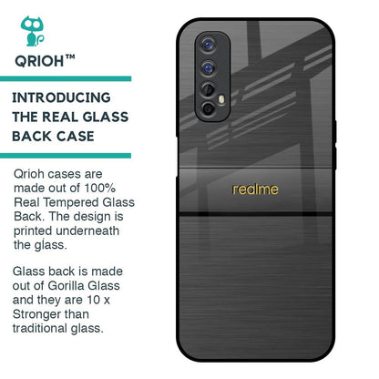 Grey Metallic Glass Case For Realme Narzo 20 Pro