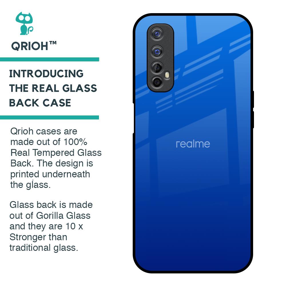 Egyptian Blue Glass Case for Realme Narzo 20 Pro