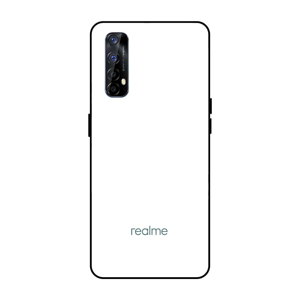 Cover For Realme Narzo 20 Arctic White Glass Case For Realme Narzo