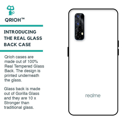 Arctic White Glass Case for Realme Narzo 20 Pro