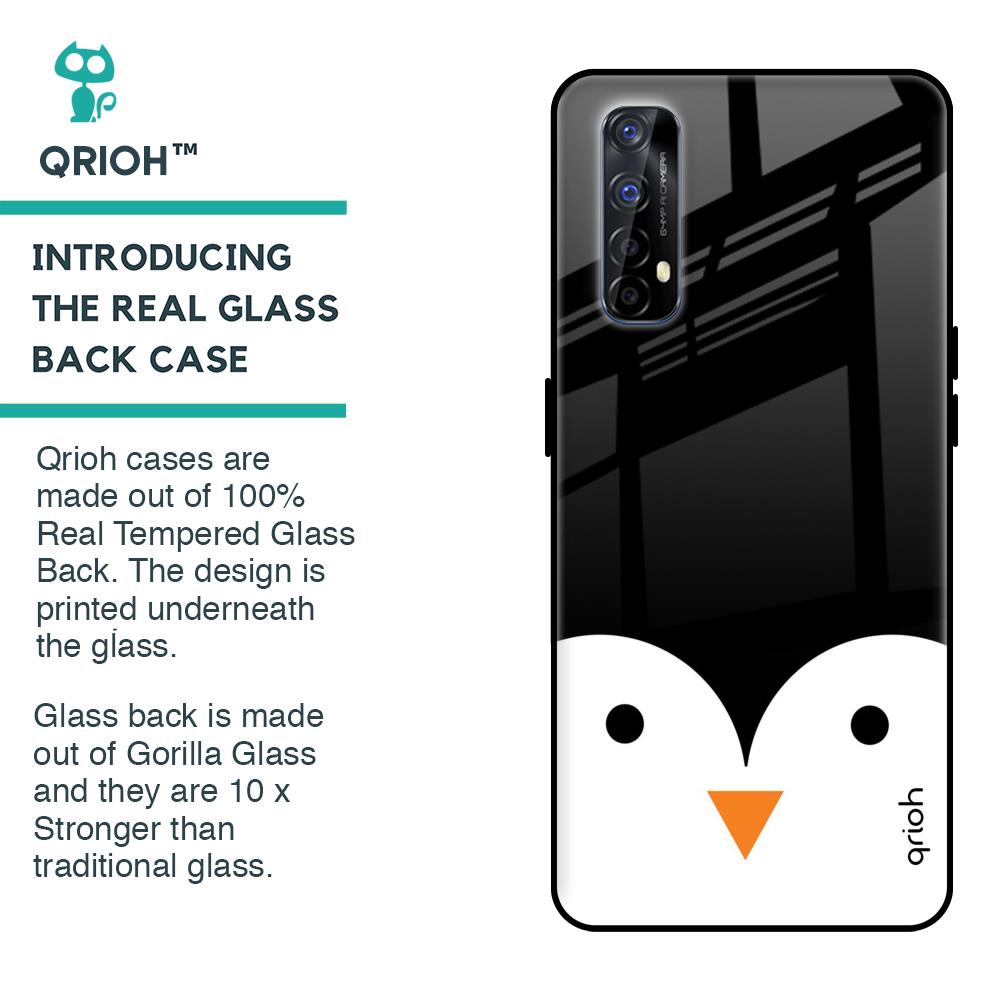 Cute Penguin Glass Case for Realme Narzo 20 Pro