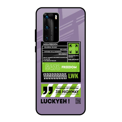 Run & Freedom Huawei P40 Pro Glass Back Cover Online