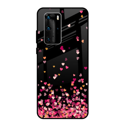 Heart Rain Fall Huawei P40 Pro Glass Back Cover Online