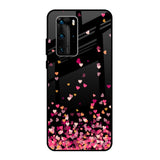 Heart Rain Fall Huawei P40 Pro Glass Back Cover Online