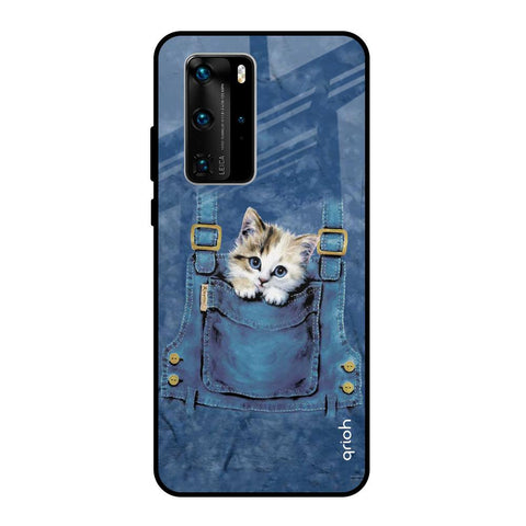 Kitty In Pocket Huawei P40 Pro Glass Back Cover Online