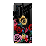 Floral Decorative Huawei P40 Pro Glass Back Cover Online