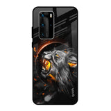 Aggressive Lion Huawei P40 Pro Glass Back Cover Online