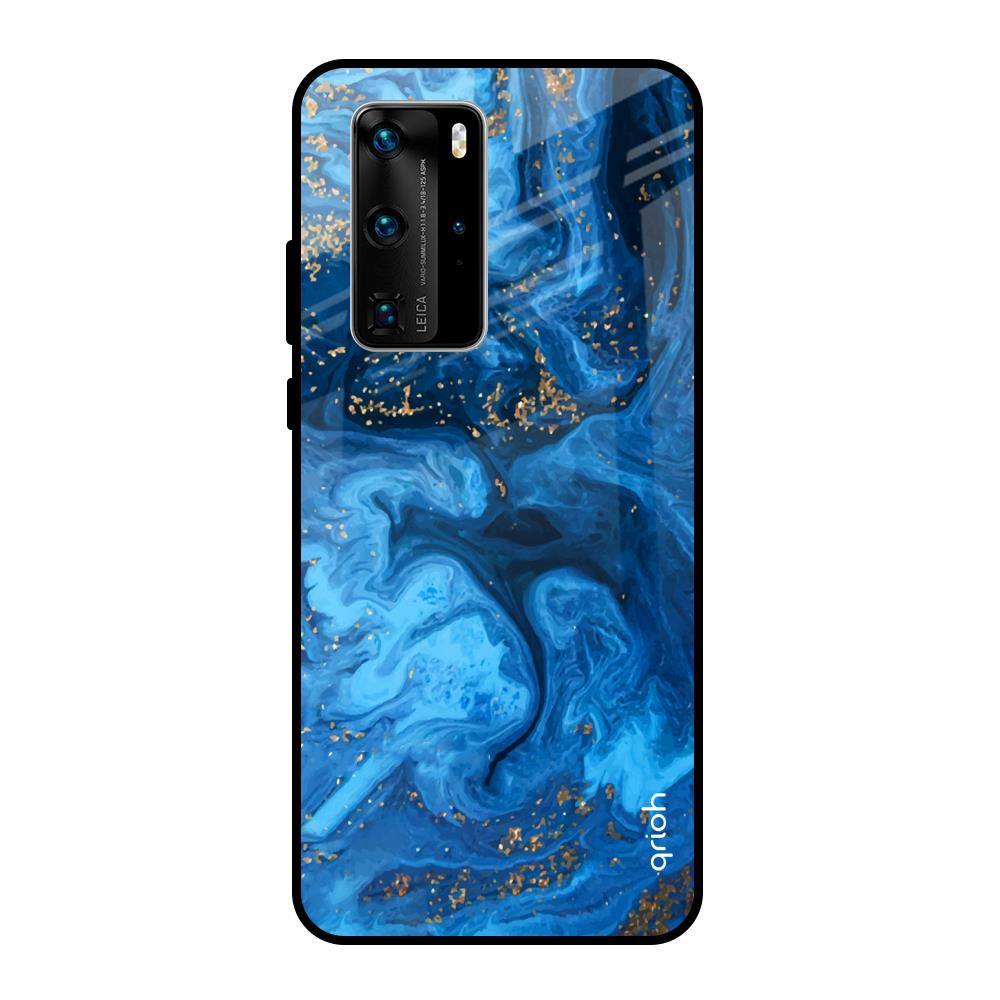 Gold Sprinkle Huawei P40 Pro Glass Back Cover Online