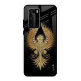 Mythical Phoenix Art Huawei P40 Pro Glass Back Cover Online