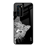 Kitten Mandala Huawei P40 Pro Glass Back Cover Online