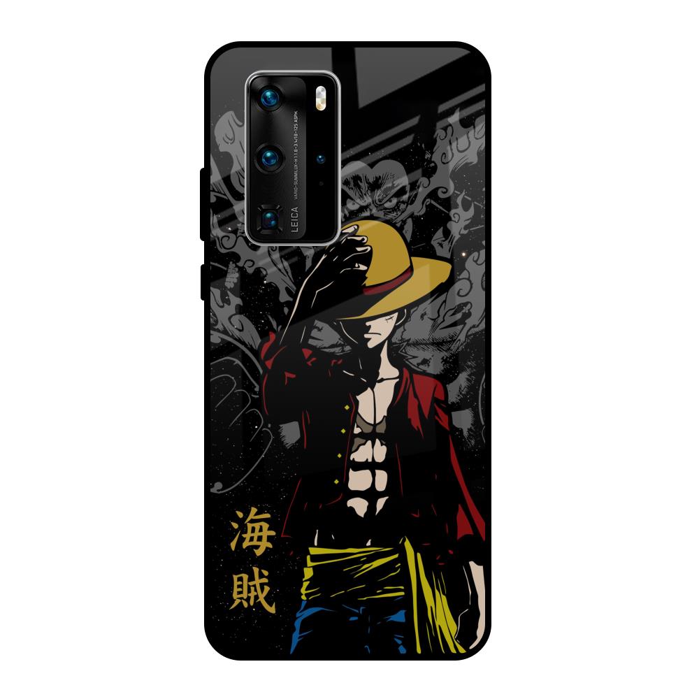 Dark Luffy Huawei P40 Pro Glass Back Cover Online
