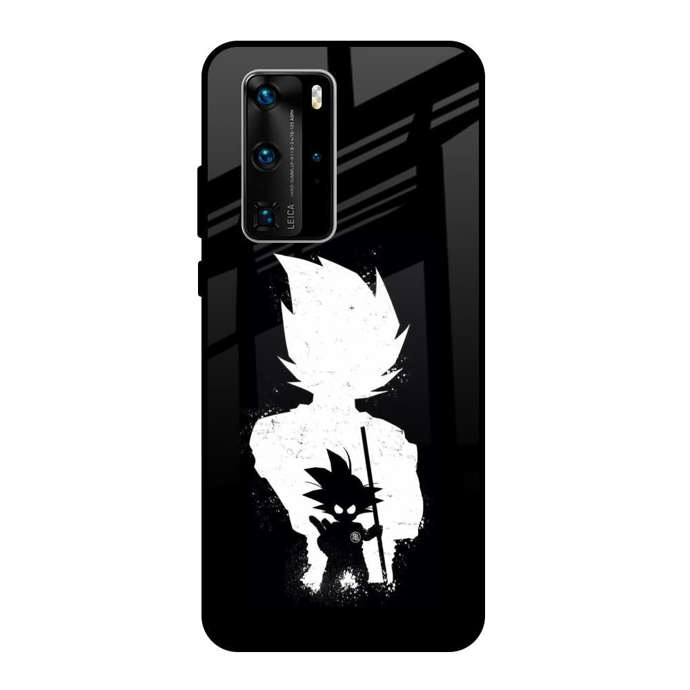 Monochrome Goku Huawei P40 Pro Glass Back Cover Online