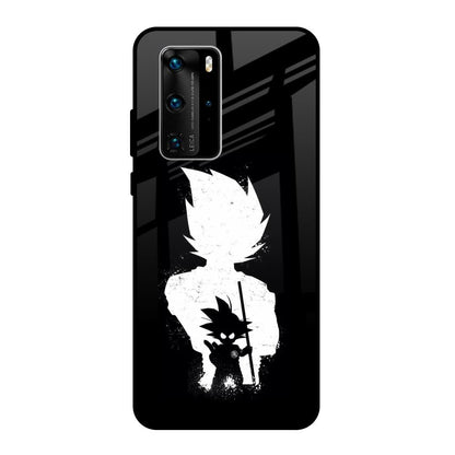 Monochrome Goku Huawei P40 Pro Glass Back Cover Online