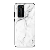 Modern White Marble Huawei P40 Pro Glass Back Cover Online