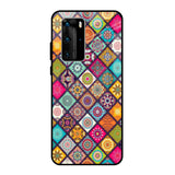 Multicolor Mandala Huawei P40 Pro Glass Back Cover Online