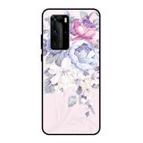 Elegant Floral Huawei P40 Pro Glass Back Cover Online