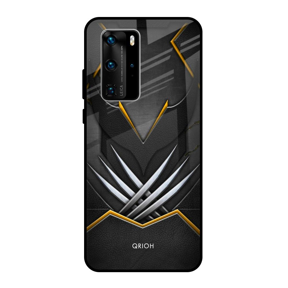 Black Warrior Huawei P40 Pro Glass Back Cover Online