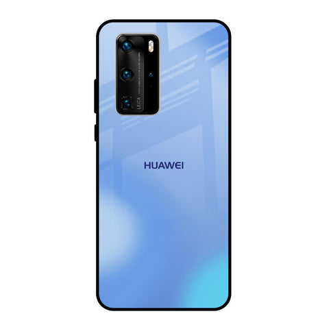 Vibrant Blue Texture Huawei P40 Pro Glass Back Cover Online