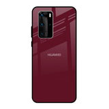 Classic Burgundy Huawei P40 Pro Glass Back Cover Online