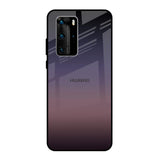 Grey Ombre Huawei P40 Pro Glass Back Cover Online