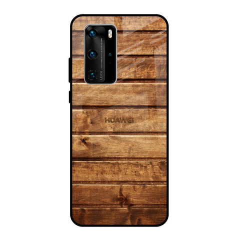 Wooden Planks Huawei P40 Pro Glass Back Cover Online