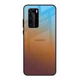 Rich Brown Huawei P40 Pro Glass Back Cover Online