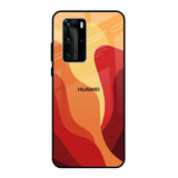 Magma Color Pattern Huawei P40 Pro Glass Back Cover Online