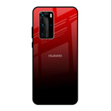 Maroon Faded Huawei P40 Pro Glass Back Cover Online
