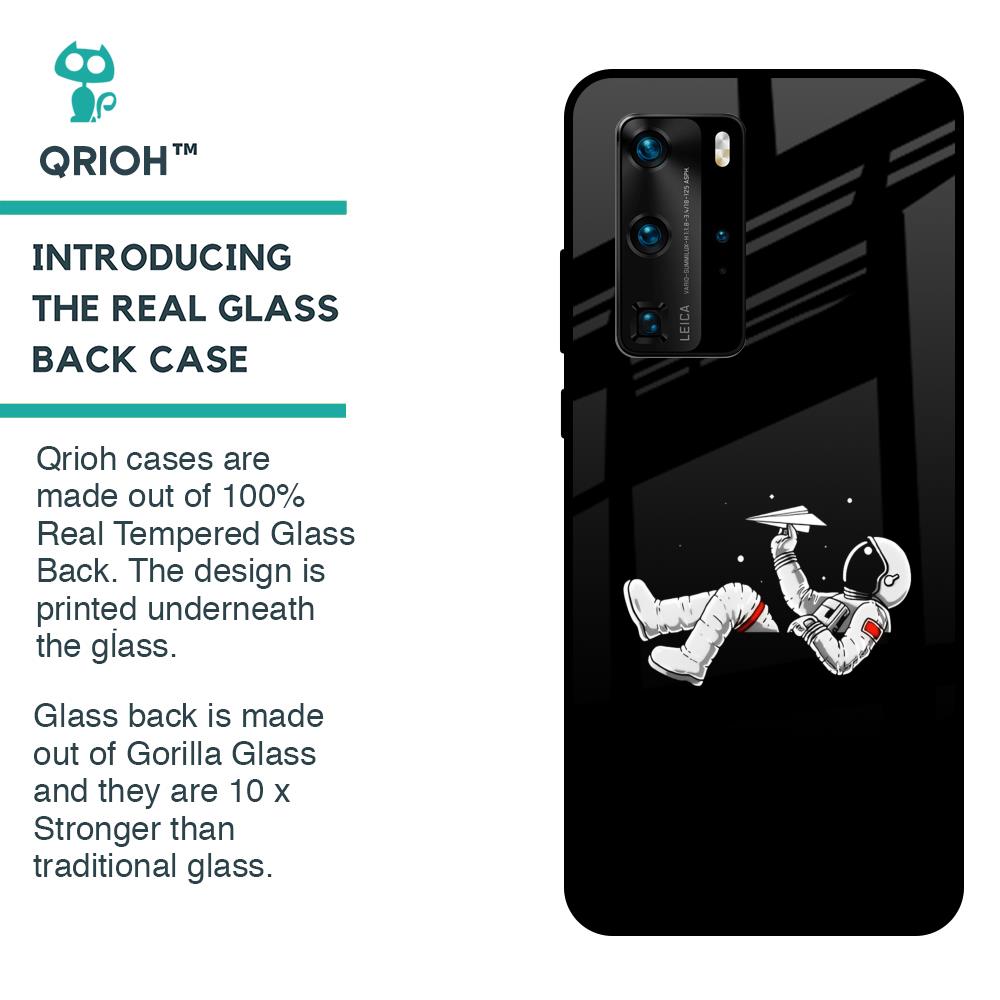 Space Traveller Glass Case for Huawei P40 Pro