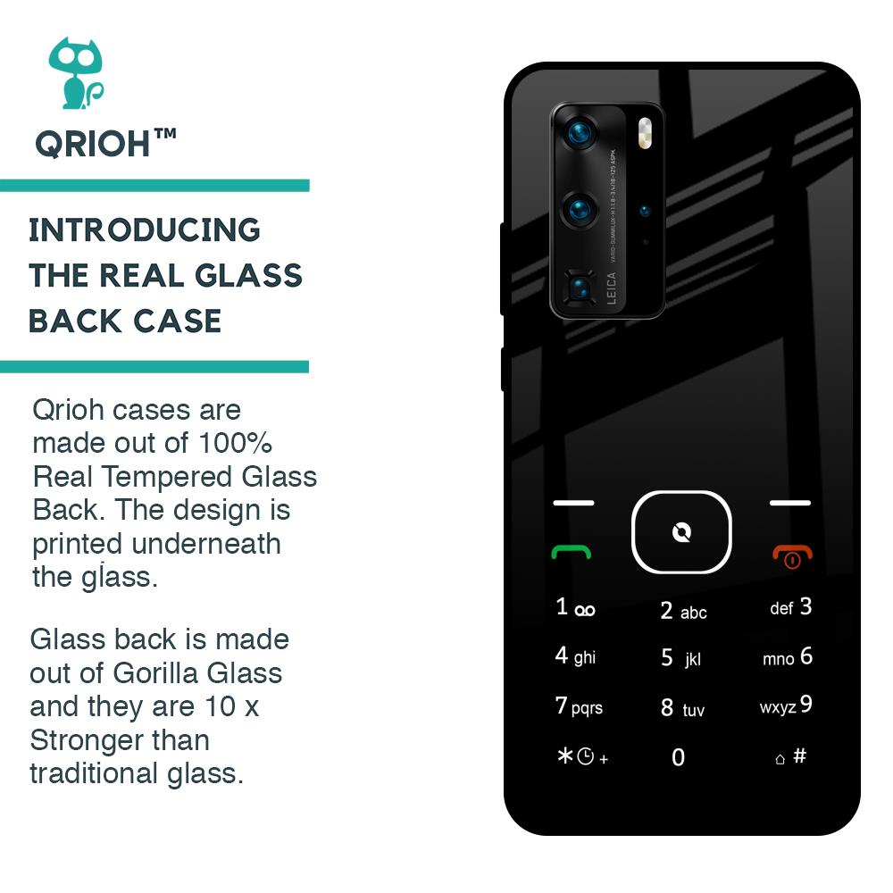 Classic Keypad Pattern Glass Case for Huawei P40 Pro