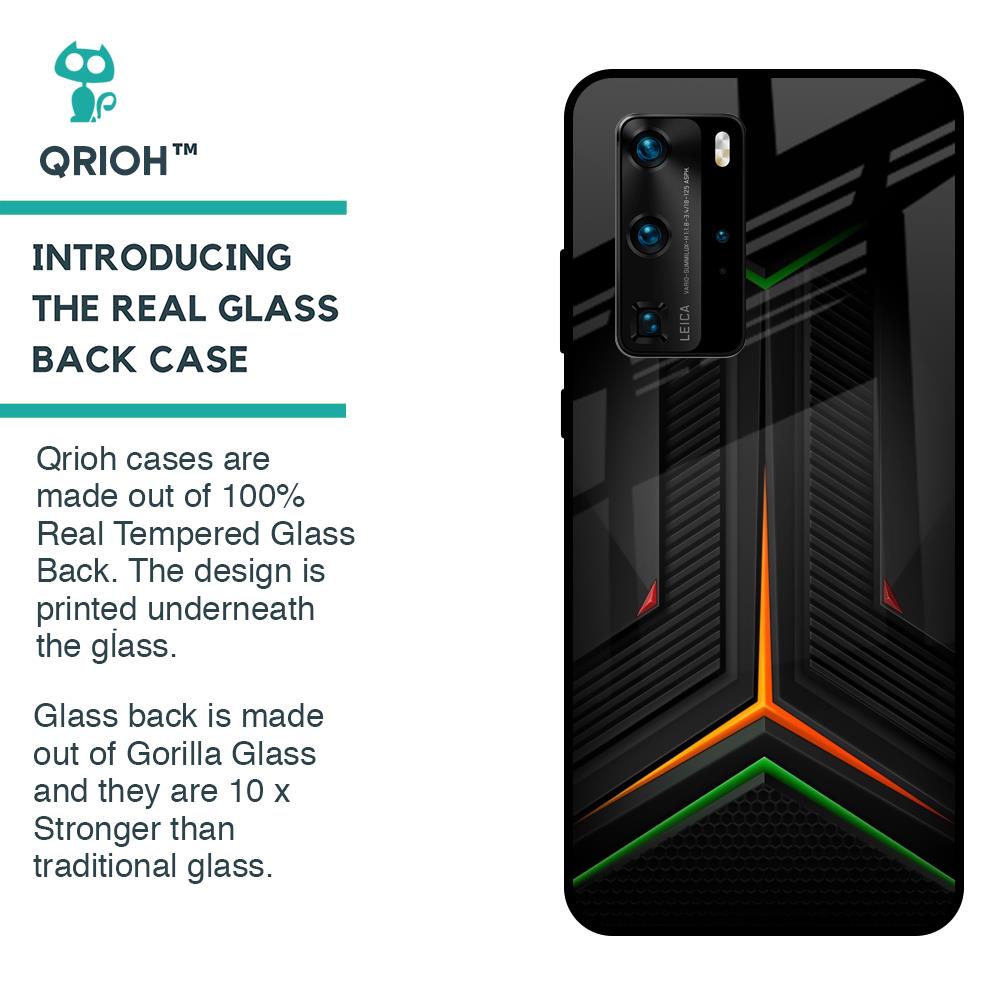 Modern Ultra Chevron Glass Case for Huawei P40 Pro