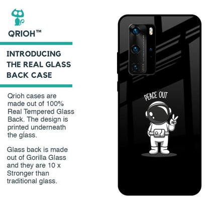 Peace Out Astro Glass Case for Huawei P40 Pro