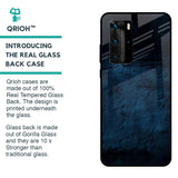 Dark Blue Grunge Glass Case for Huawei P40 Pro