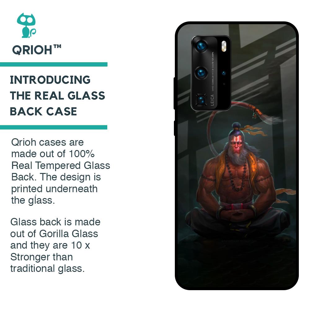 Lord Hanuman Animated Glass Case for Huawei P40 Pro