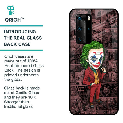 Joker Cartoon Glass Case for Huawei P40 Pro