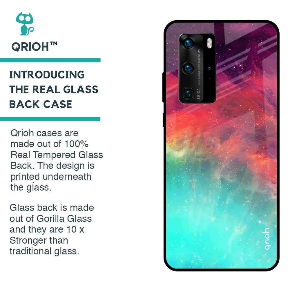 Colorful Aura Glass Case for Huawei P40 Pro