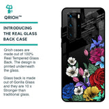 Rose Flower Bunch Art Glass Case for Huawei P40 Pro