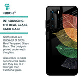 Colorful Leaves Glass Case for Huawei P40 Pro