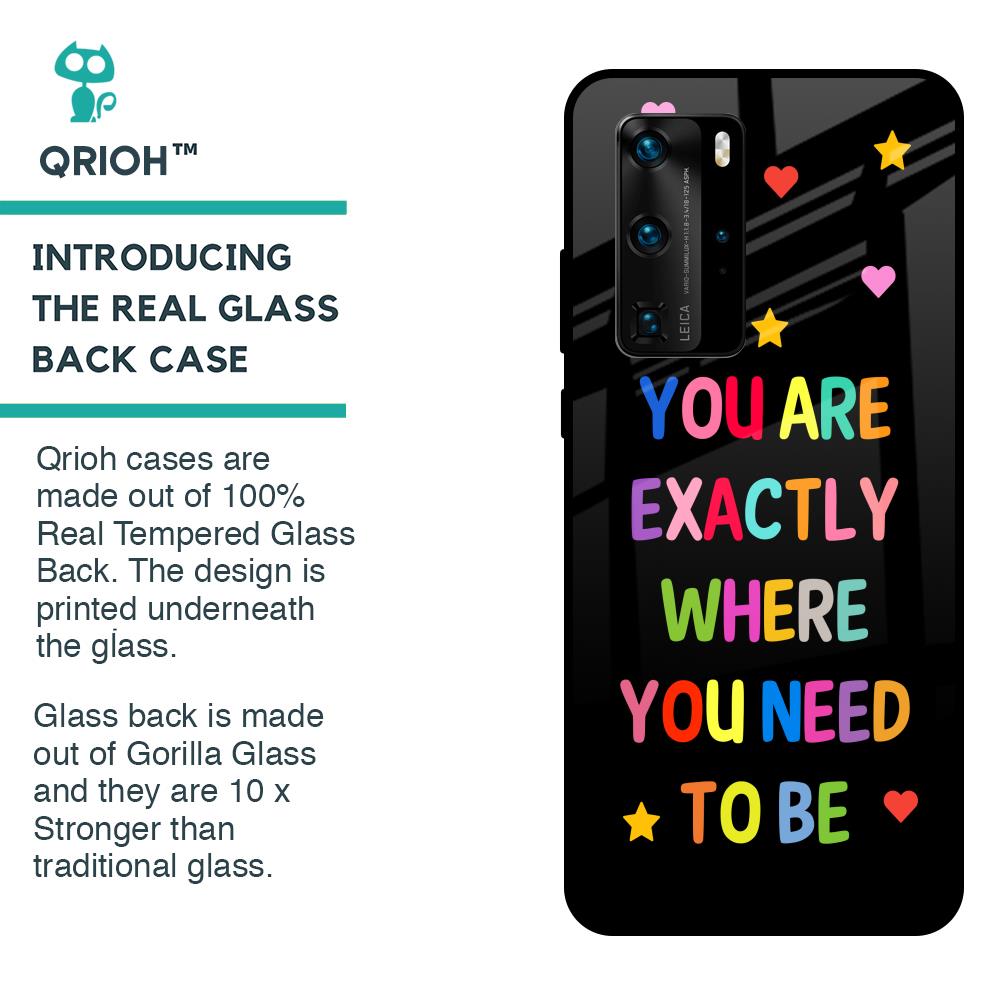 Magical Words Glass Case for Huawei P40 Pro