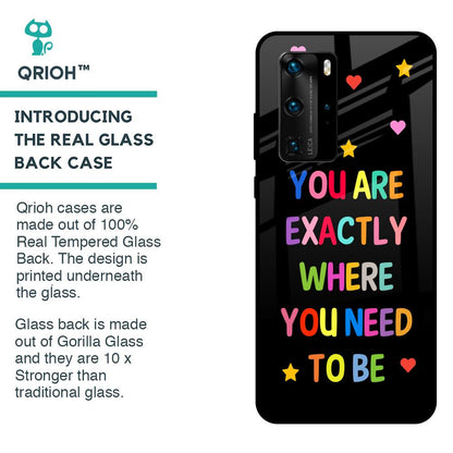 Magical Words Glass Case for Huawei P40 Pro