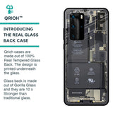 Skeleton Inside Glass Case for Huawei P40 Pro