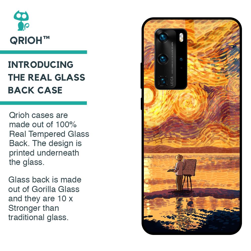 Sunset Vincent Glass Case for Huawei P40 Pro
