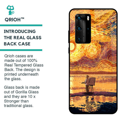 Sunset Vincent Glass Case for Huawei P40 Pro