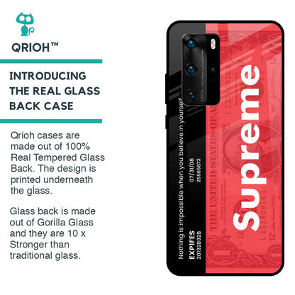 Supreme Ticket Glass Case for Huawei P40 Pro