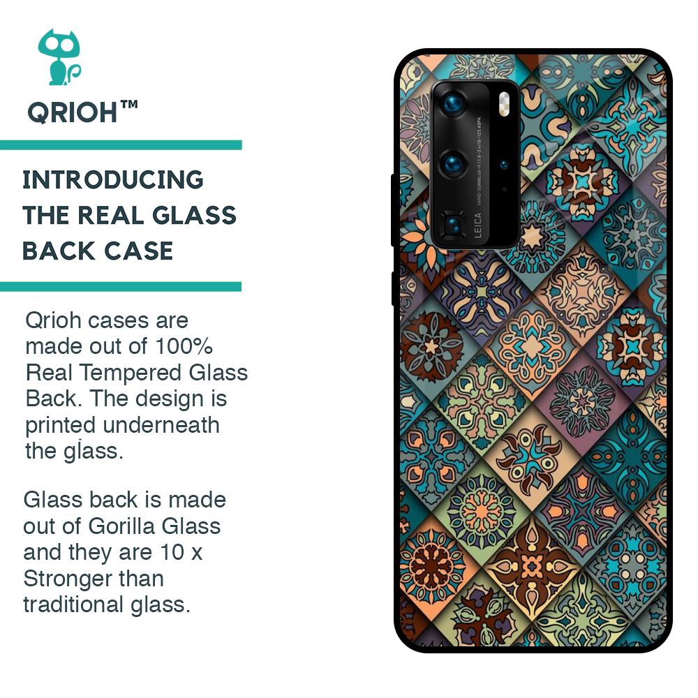 Retro Art Glass case for Huawei P40 Pro