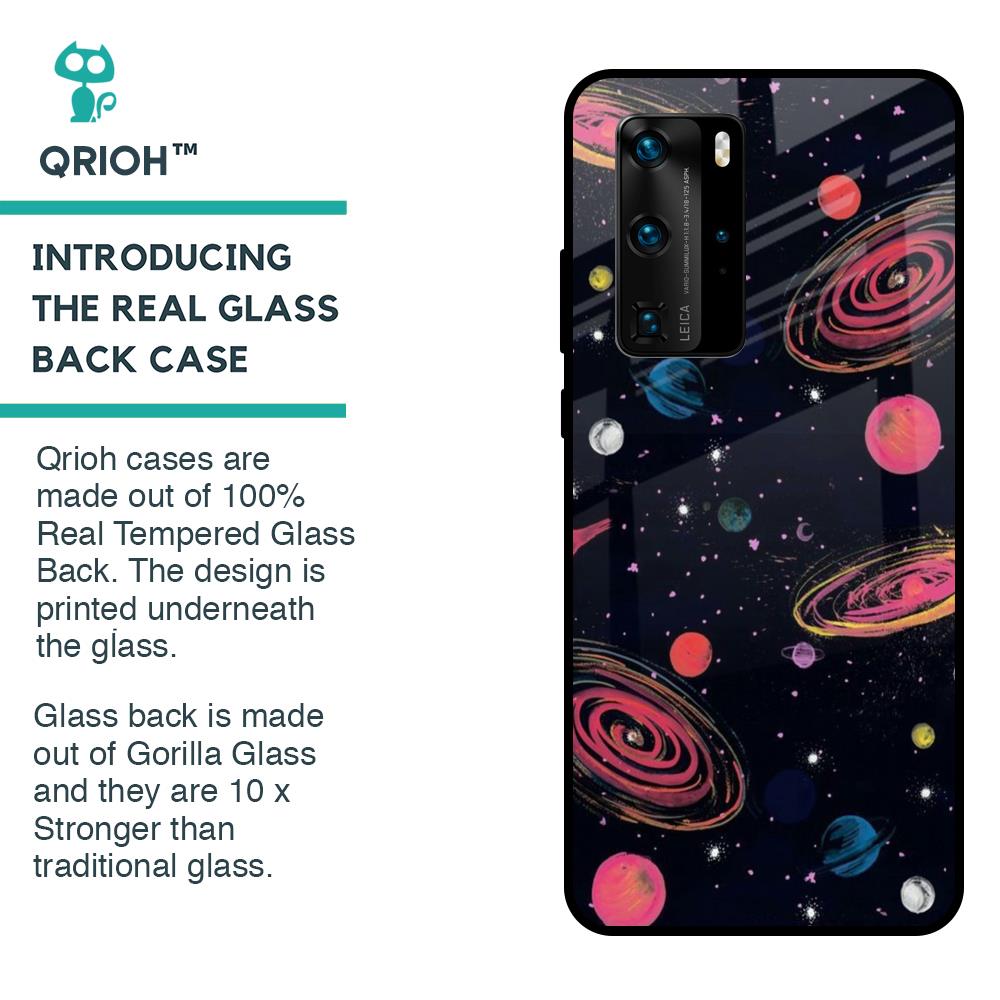 Galaxy In Dream Glass Case For Huawei P40 Pro